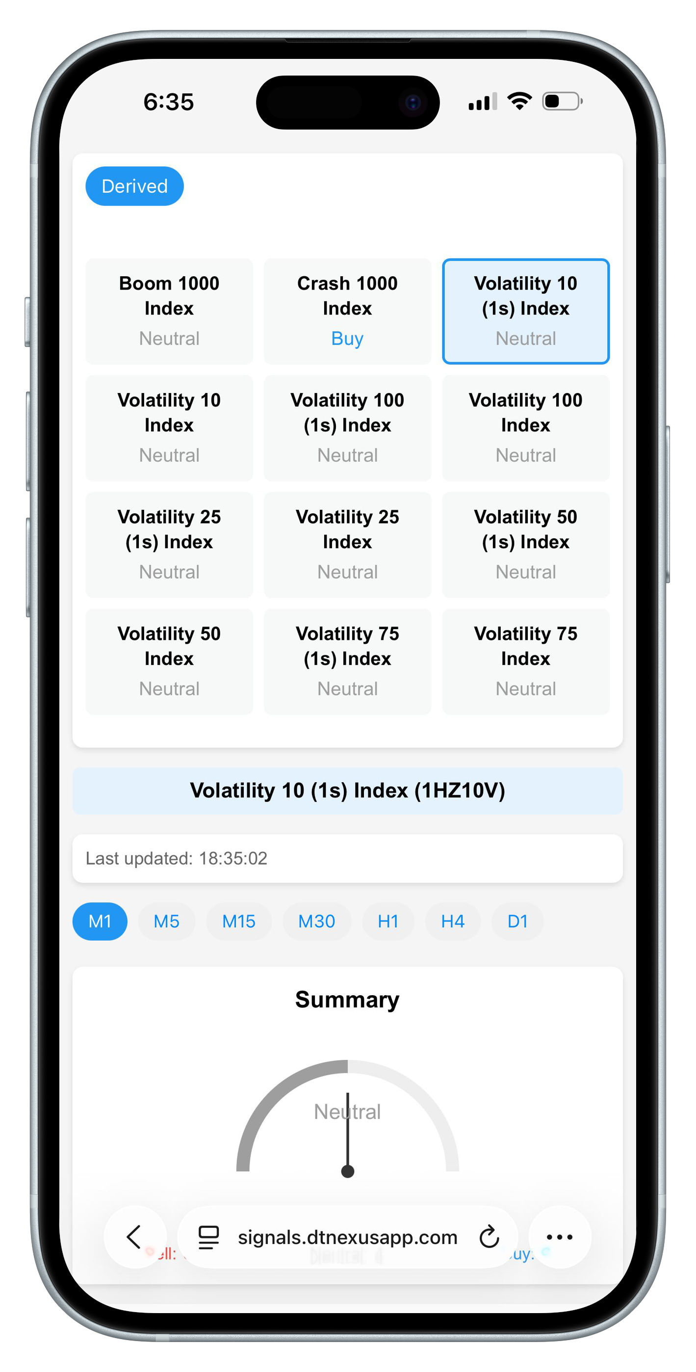 Premium Signals screenshot